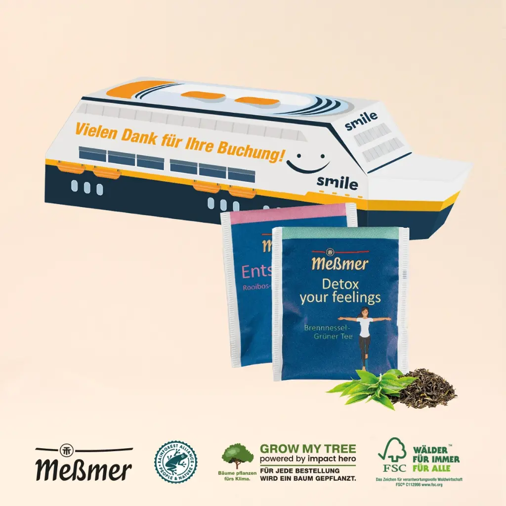 3D Präsent "Schiff" mit Meßmer 