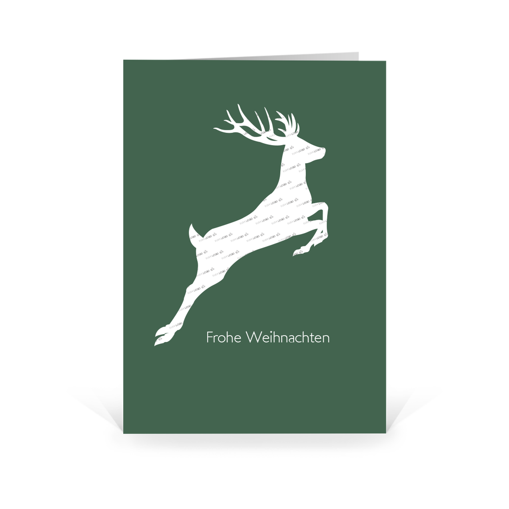 Karte: Schnittmuster - Hirsch