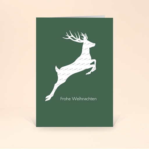 [WP698] Karte: Schnittmuster - Hirsch (Wir gestalten gratis für Dich)