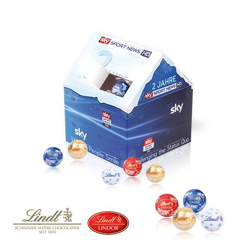 Weihnachtshaus Adventskalender Lindt
