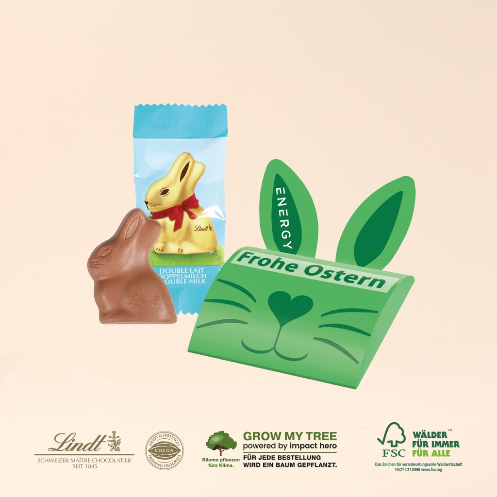 Lindt 2D-Goldhäschen im Werbebriefchen