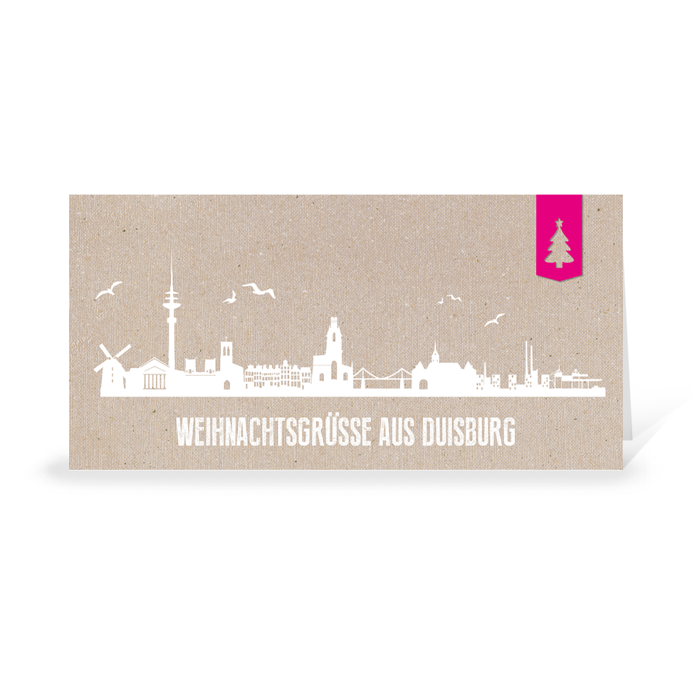 Karte: Skyline modern - Duisburg