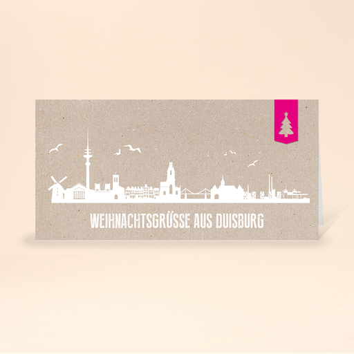 [WP10746] Karte: Skyline modern - Duisburg (Wir gestalten gratis für Dich)