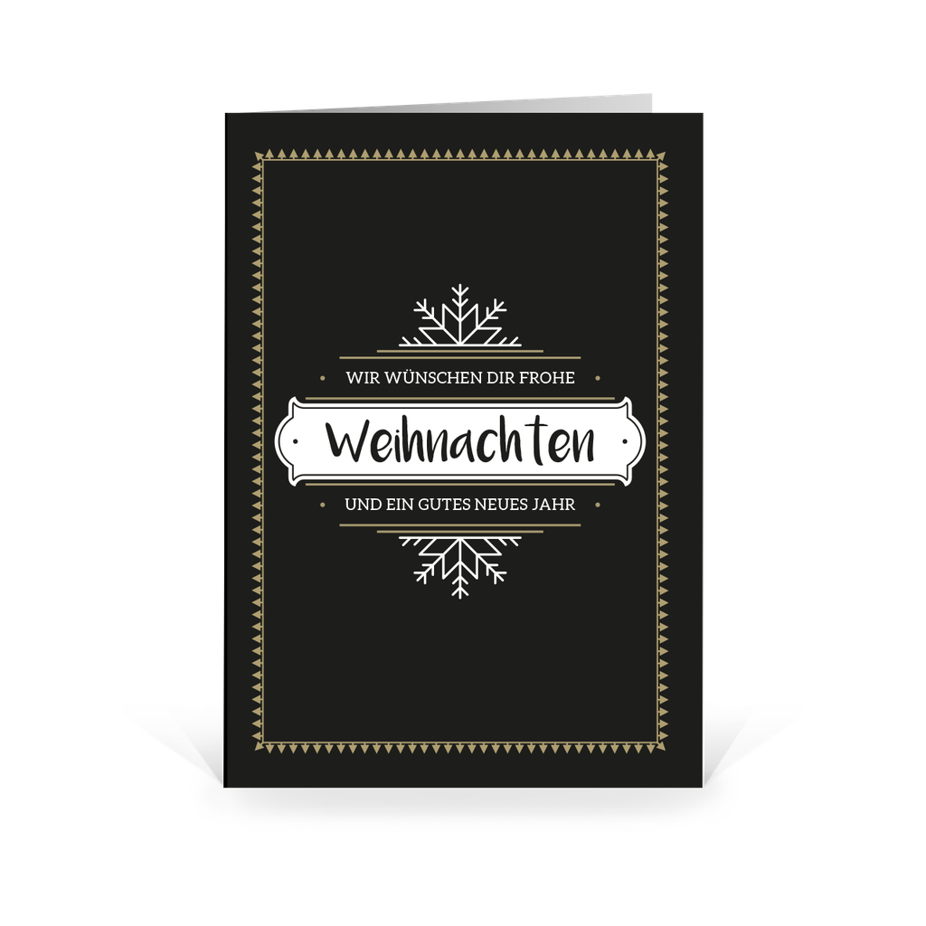 Karte: Simple Schneeflocke 03