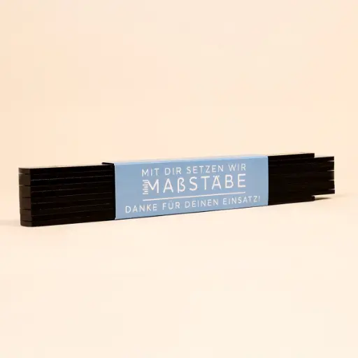 [WP13658] Zollstock "Mit Dir setzen wir Maßstäbe!"