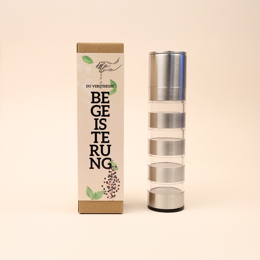 [WP13669] Gewürzmühle 4 in 1 "Du verstreust Begeisterung!"