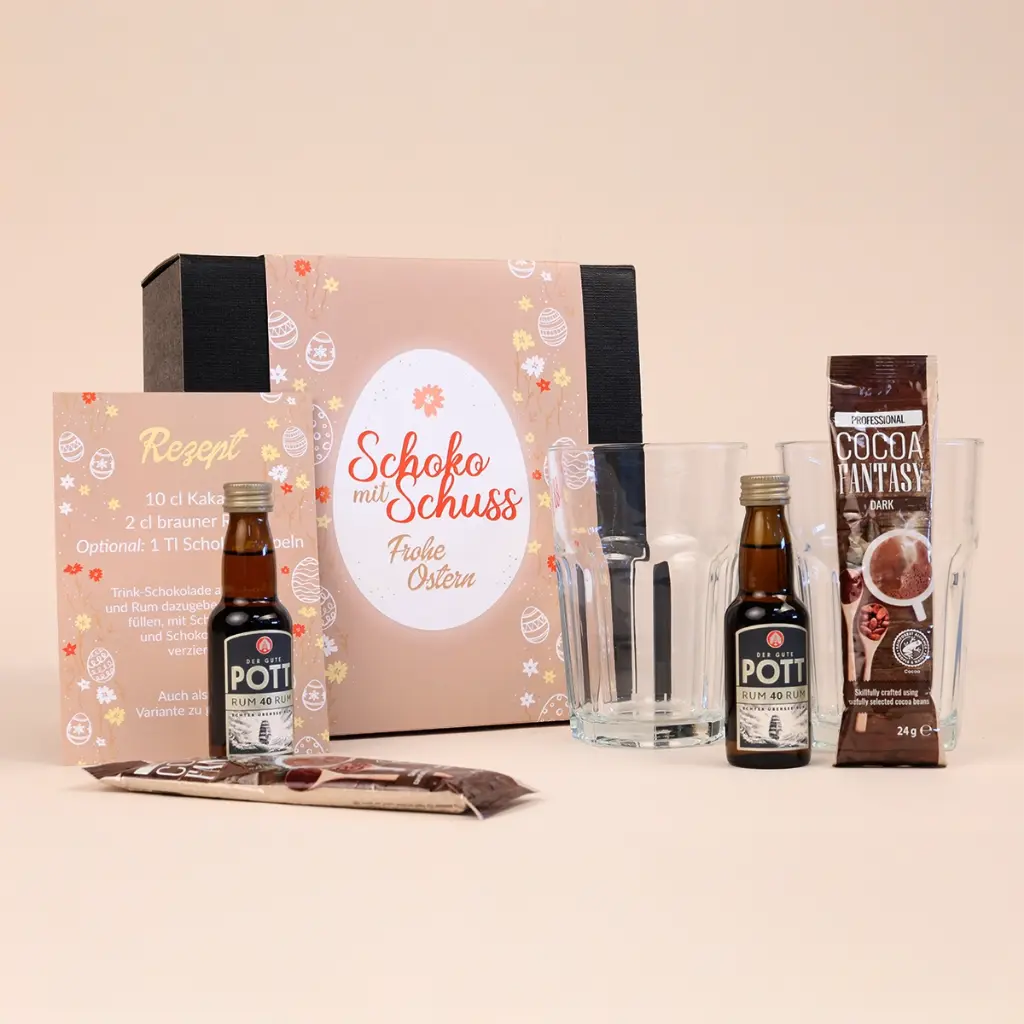 Geschenkset "Schoko mit Schuss" - Ostern