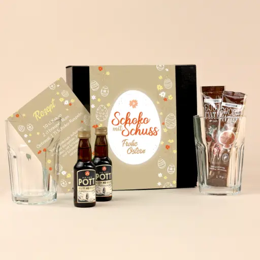 [WP13673] Geschenkset "Schoko mit Schuss" - Ostern