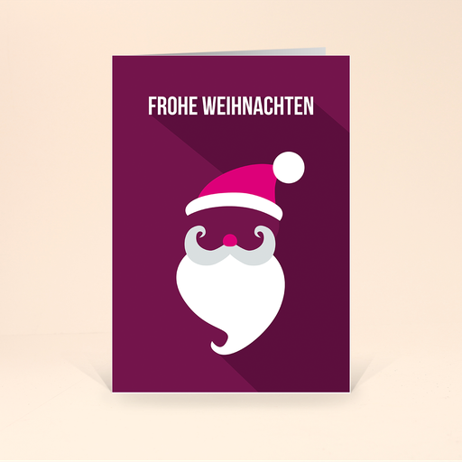 [WP2611] Karte: Weihnachtsgesichter - Santa Claus (Wir gestalten gratis für Dich)