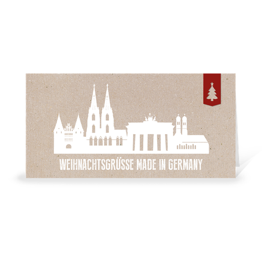 [WP10752] Karte: Skyline modern - Germany (Wir gestalten gratis für Dich)