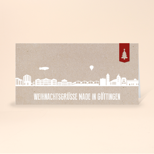 [WP10753] Karte: Skyline modern - Göttingen (Wir gestalten gratis für Dich)