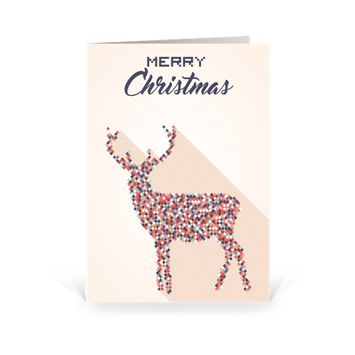 [WP5028] Karte: PiXel MAS - Hirsch (Wir gestalten gratis für Dich)