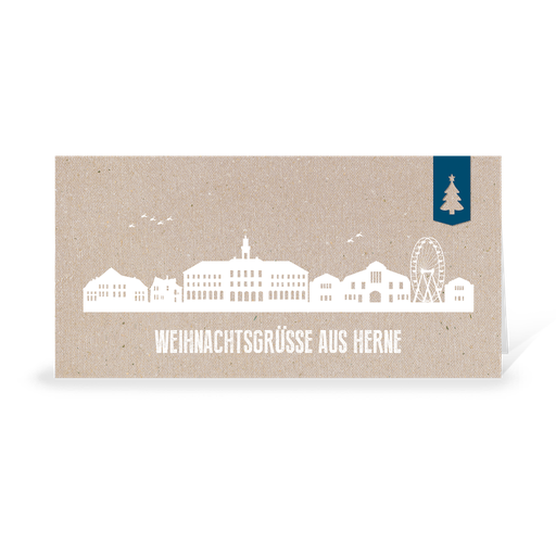 [WP10757] Karte: Skyline modern - Herne (Wir gestalten gratis für Dich)