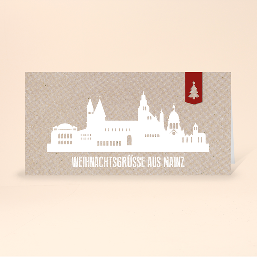 [WP10763] Karte: Skyline modern - Mainz (Wir gestalten gratis für Dich)