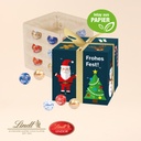 Lindt Adventskalender Cube "Geschenkzauber", Inlay aus Papier 