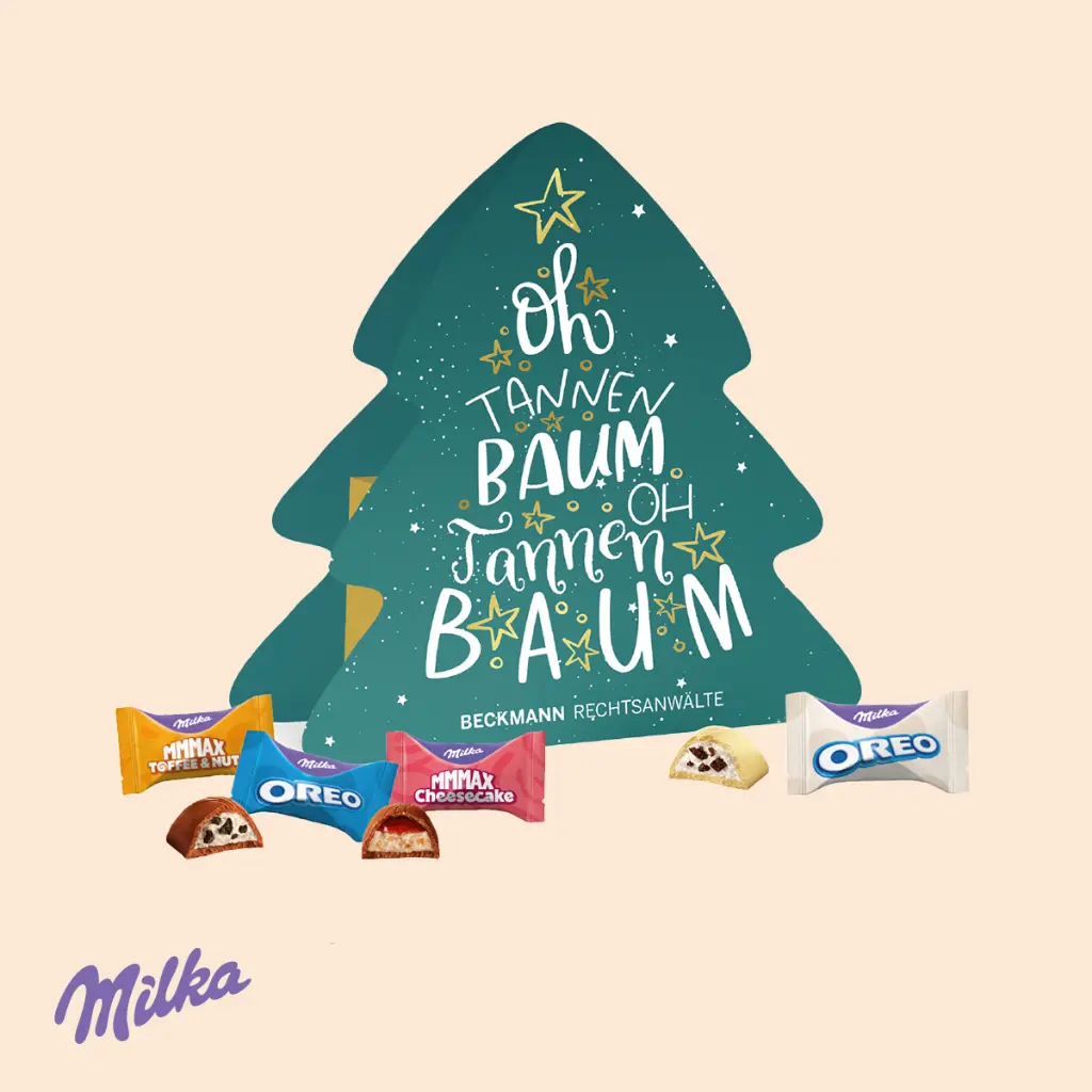 Weihnachtsbaum Milka „Favourites“ 