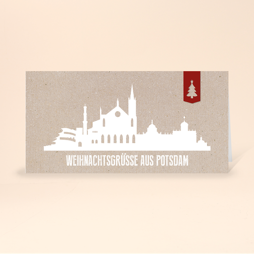 [WP10768] Karte: Skyline modern - Potsdam (Wir gestalten gratis für Dich)