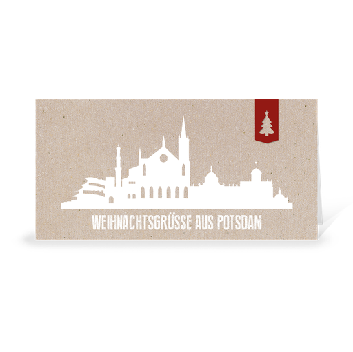 [WP10768] Karte: Skyline modern - Potsdam (Wir gestalten gratis für Dich)