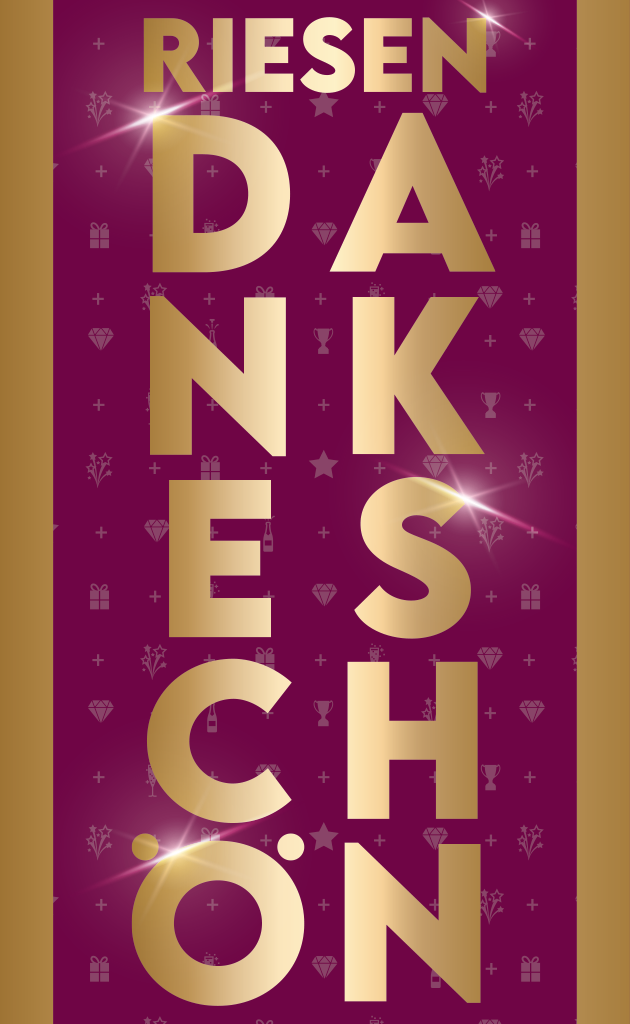 Motiv "Riesen Dankeschön"