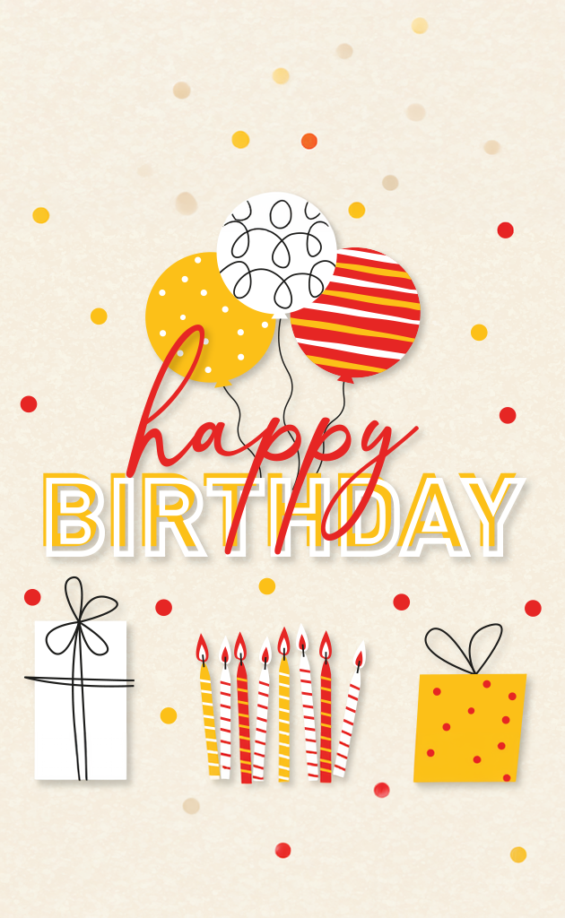 Motiv "Happy Birthday"