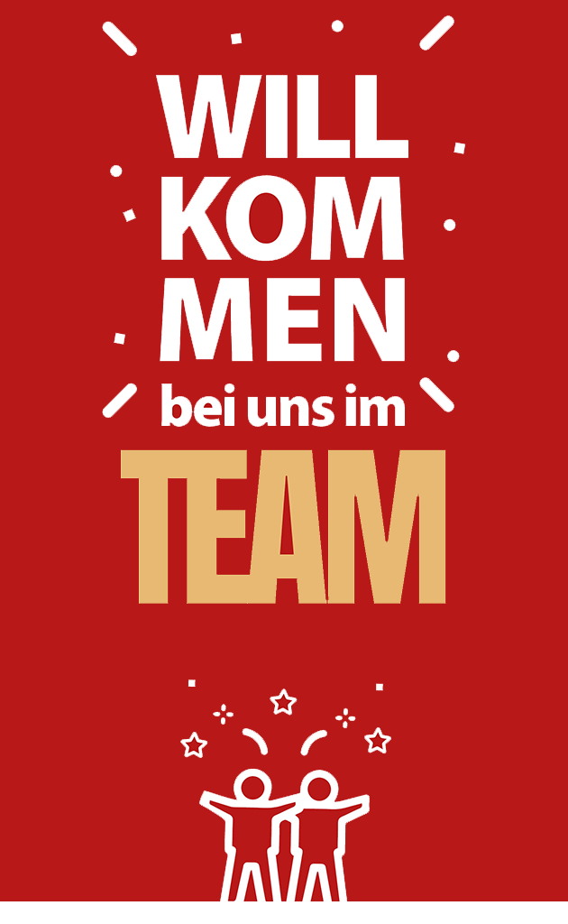 Motiv "Willkommen bei uns im Team"