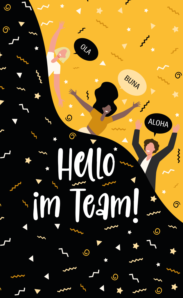 Motiv "Hello im Team"