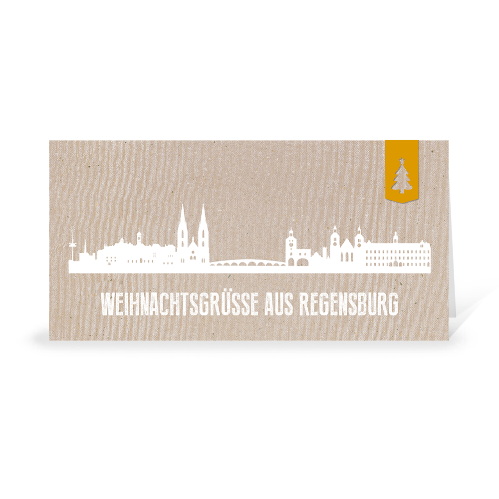 Karte: Skyline modern - Regensburg