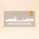 Karte: Skyline modern - Regensburg