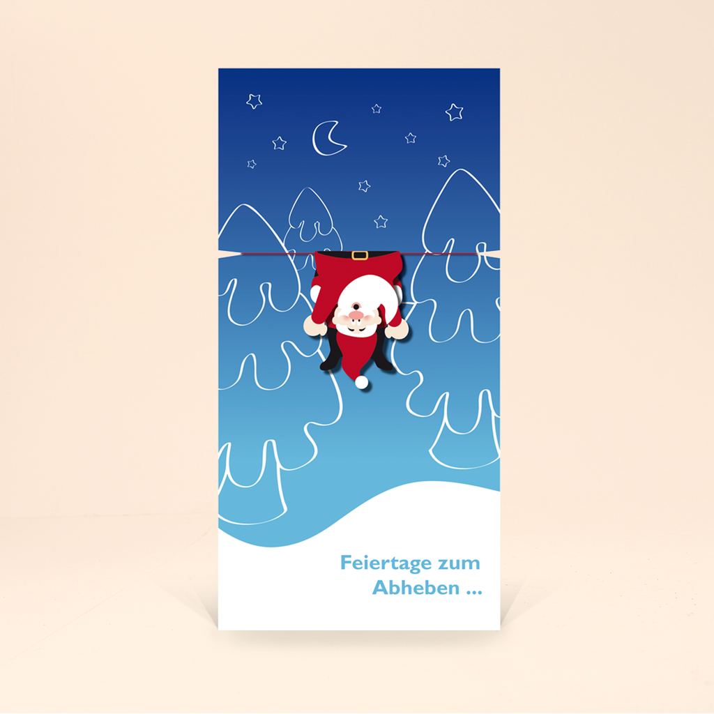 Karte: Flying Santa
