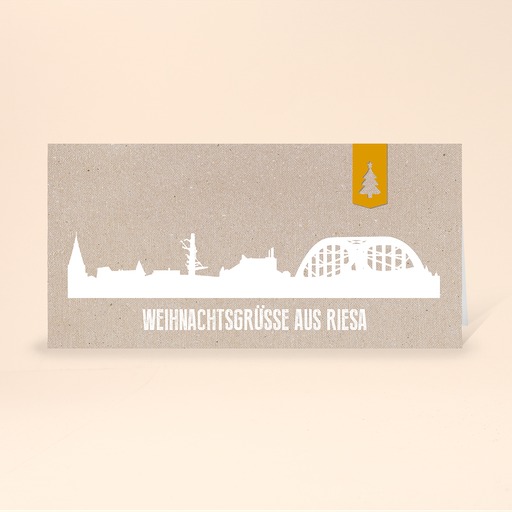 [WP10770] Karte: Skyline modern - Riesa (Wir gestalten gratis für Dich)
