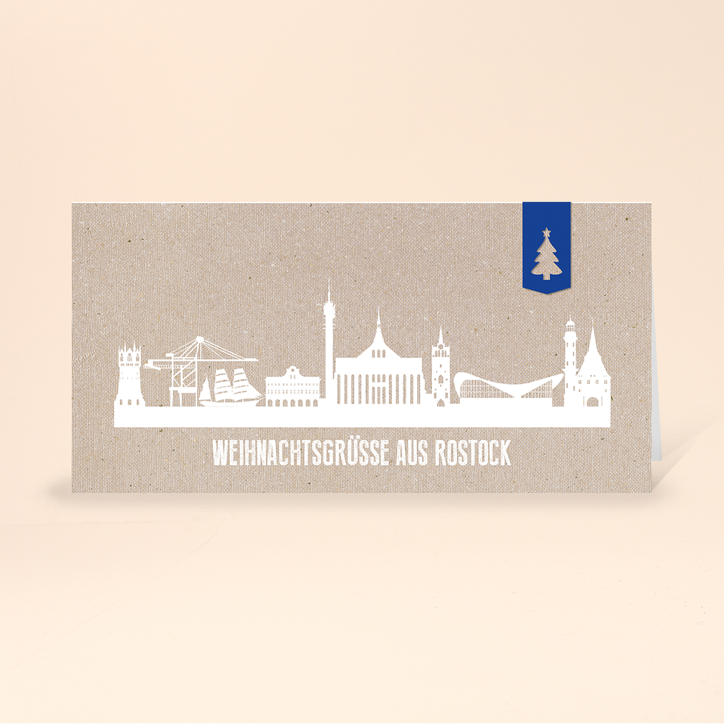 Karte: Skyline modern - Rostock