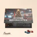 Premium Tisch Adventskalender Flip Cover Querformat Sarotti Schokotäfelchen 