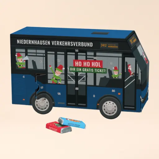 [1275-A] Adventskalender Bus - Alpenmilch