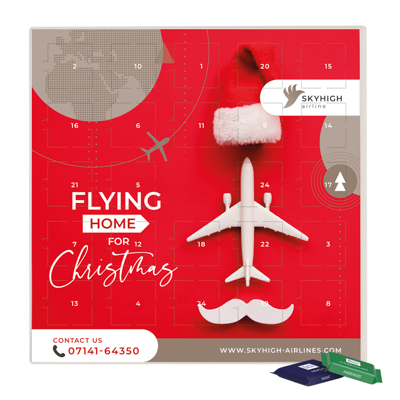 Wand Adventskalender quadratisch, Ritter Sport