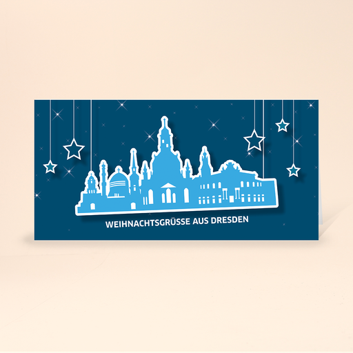 [WP10781] Karte: Skyline pop - Dresden (Wir gestalten gratis für Dich)