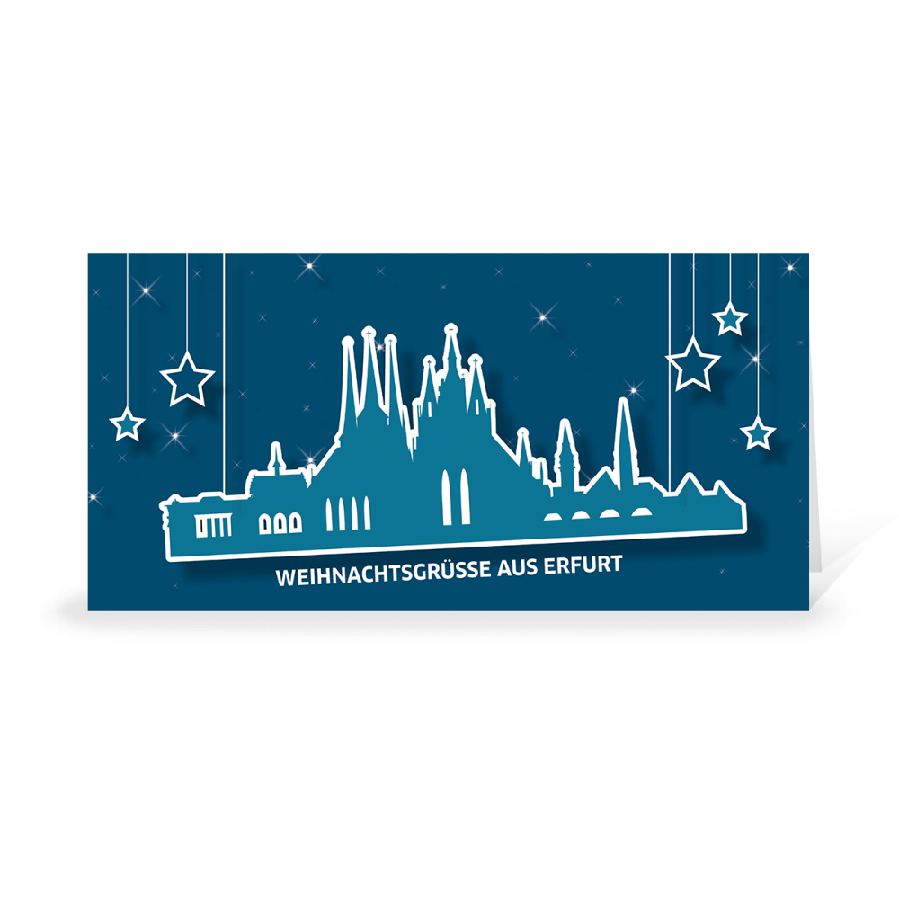 Karte: Skyline pop - Erfurt