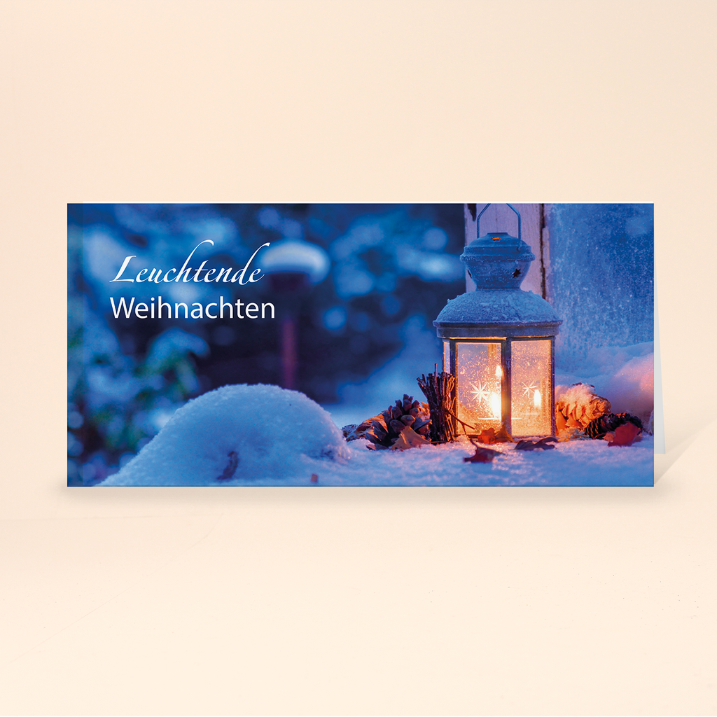 Karte: Leuchtende Weihnachten