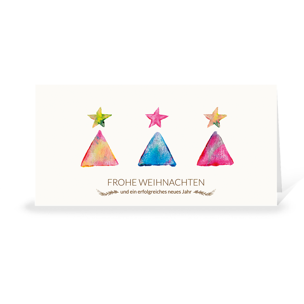 Karte: Aquarell - Tannen