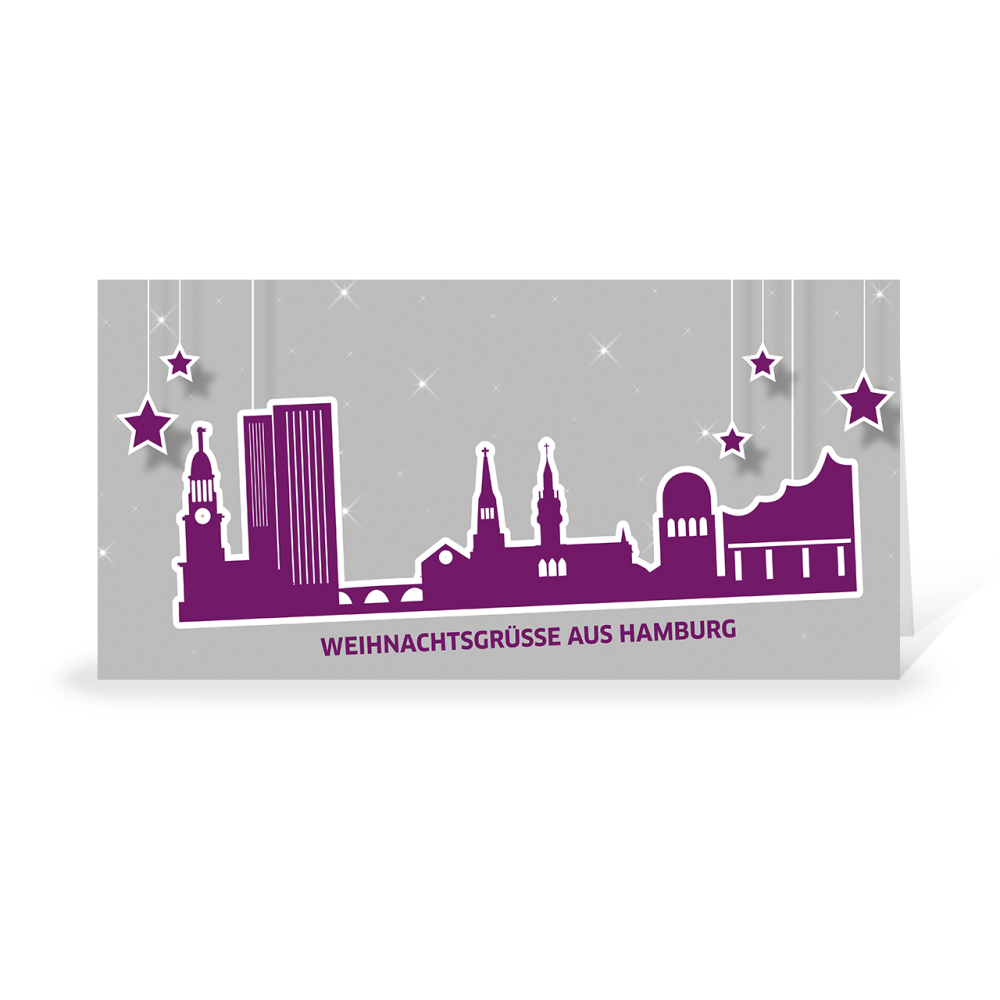 Karte: Skyline pop - Hamburg