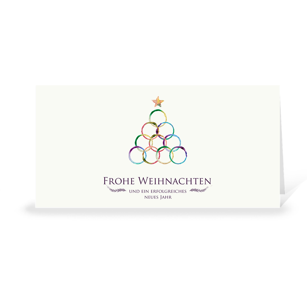 Karte: Aquarell - Weihnachtsbaum