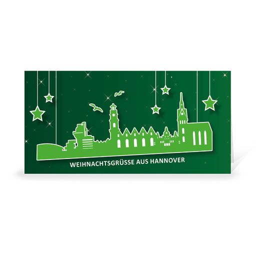 [WP10790] Karte: Skyline pop - Hannover (Wir gestalten gratis für Dich)