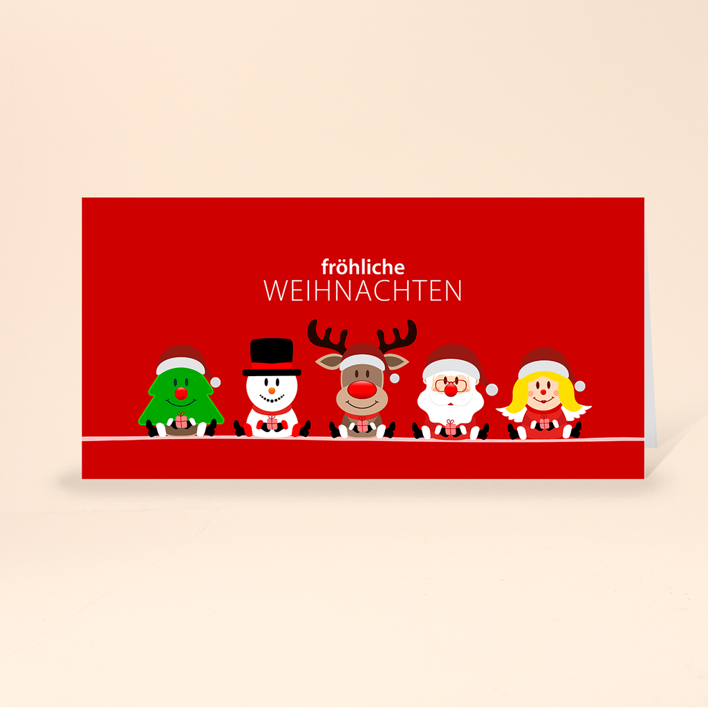 Karte: Weihnachtsteam - Team