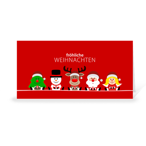 [WP2627] Karte: Weihnachtsteam - Team (Wir gestalten gratis für Dich)