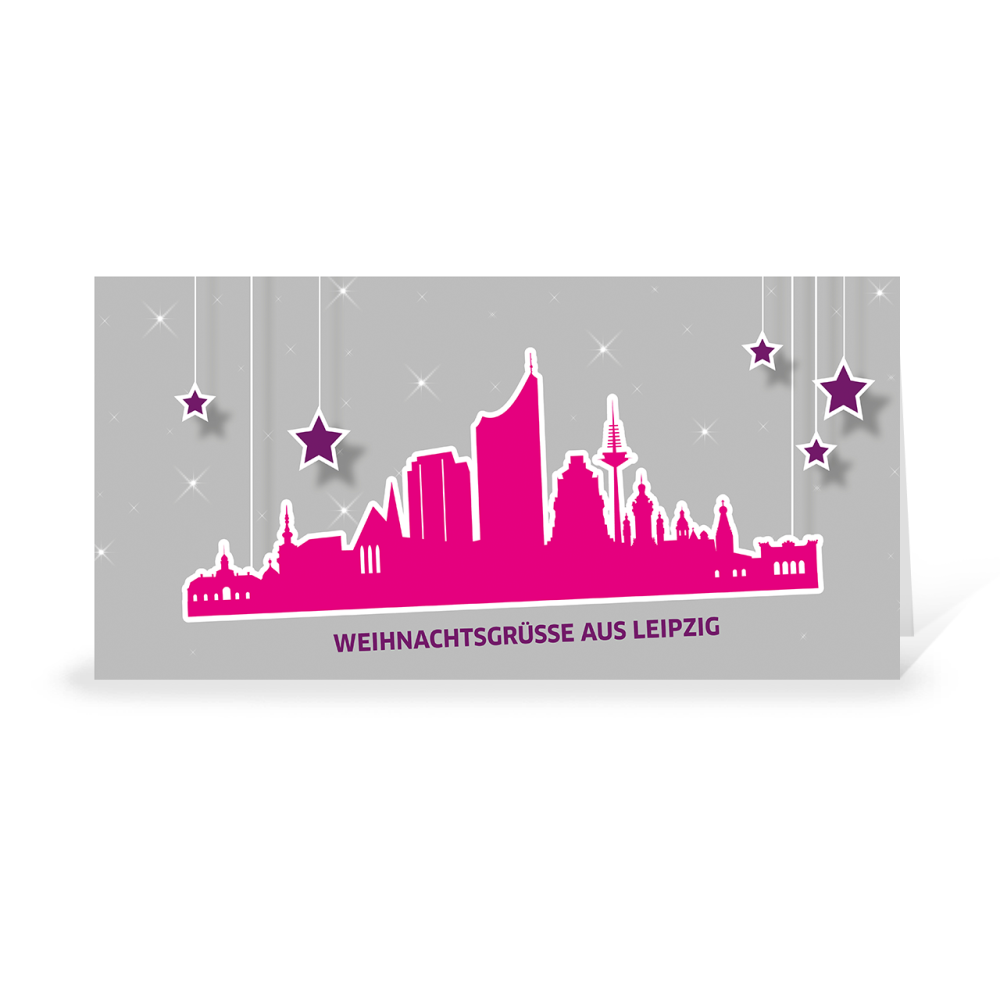 Karte: Skyline pop - Leipzig