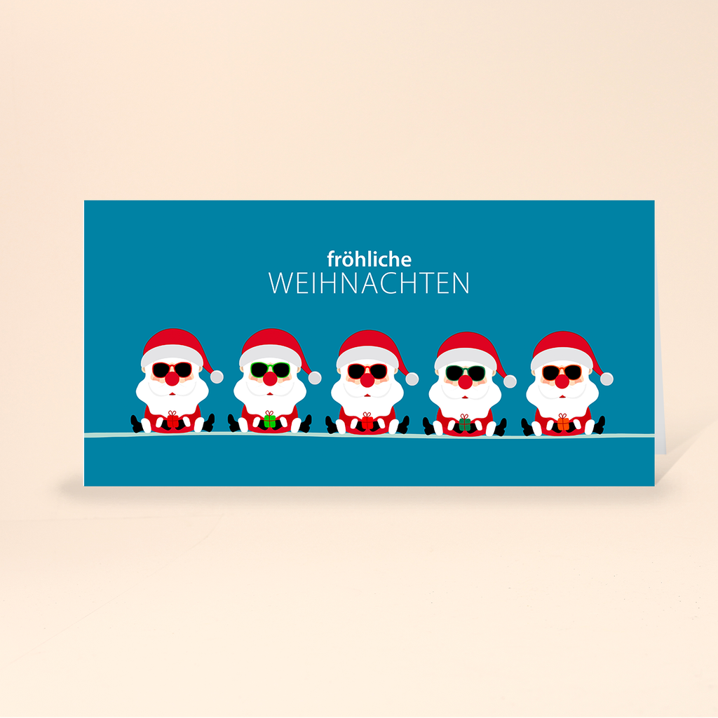 Karte: Weihnachtsteam - Santas