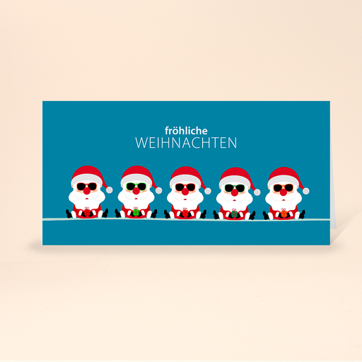 [WP2623] Karte: Weihnachtsteam - Santas (Wir gestalten gratis für Dich)