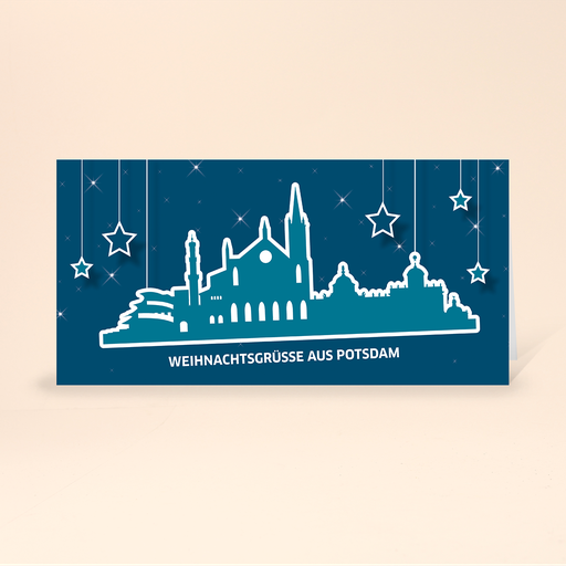 [WP10802] Karte: Skyline pop - Potsdam (Wir gestalten gratis für Dich)