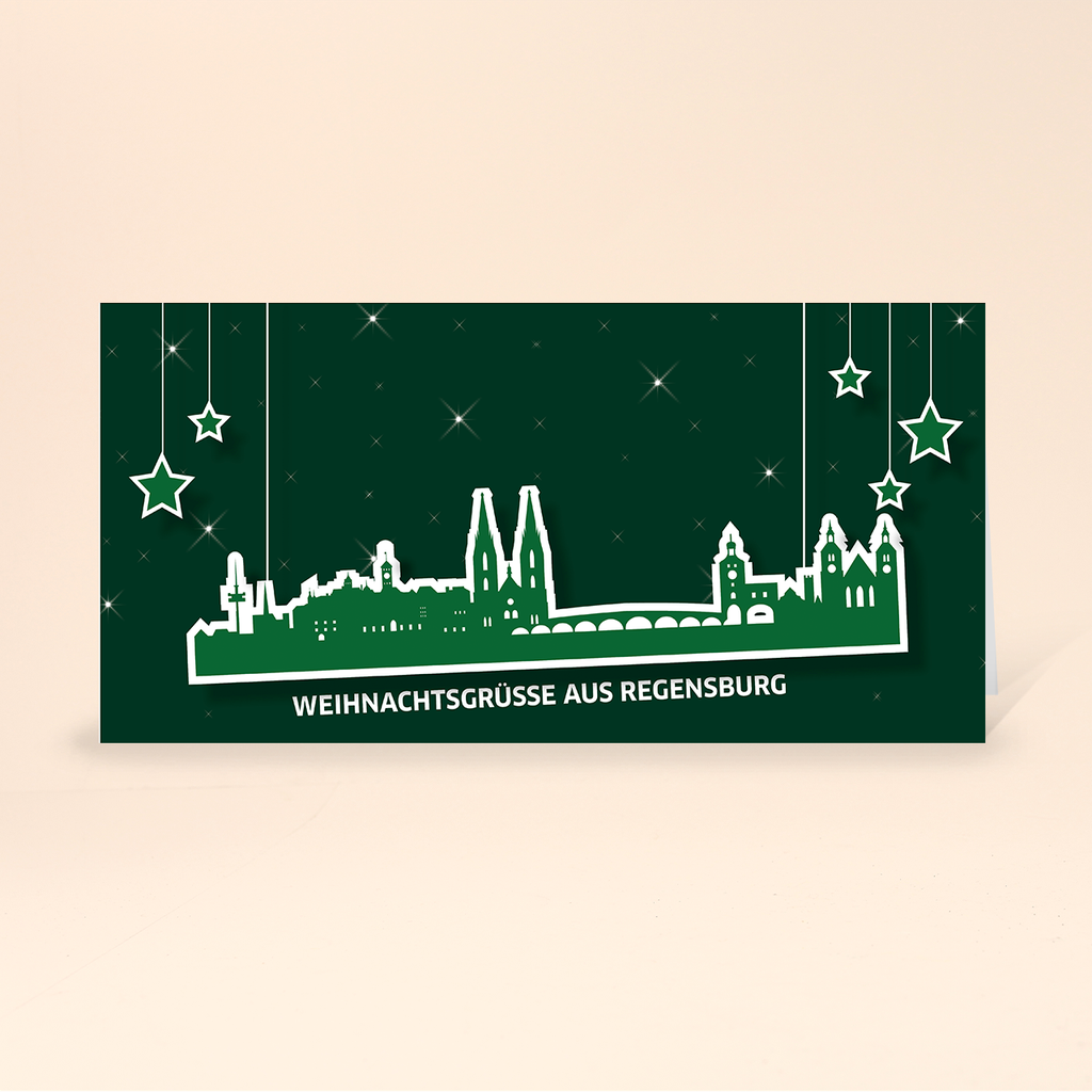 Karte: Skyline pop - Regensburg