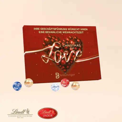 [95322] Tisch-Adventskalender Lindt Kugeln "Gourmet Edition"