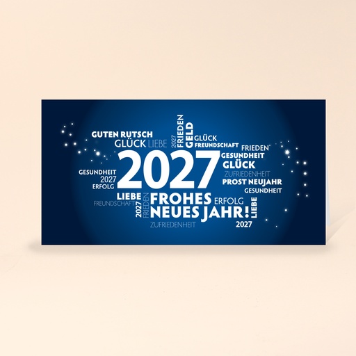 [WP2942] Karte: Neujahrswünsche (Wir gestalten gratis für Dich)